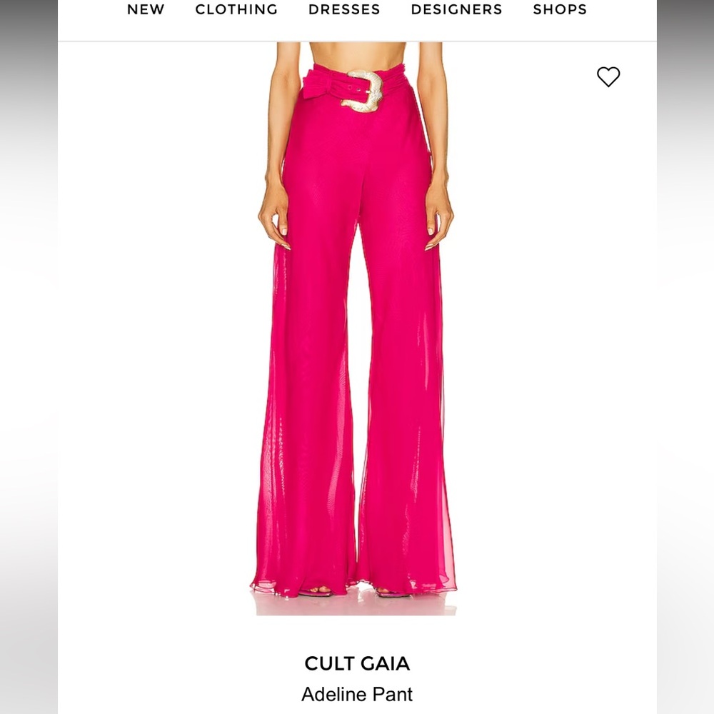 Cult Gaia Adeline Pant size 4. NWT. Fuchsia pant.
